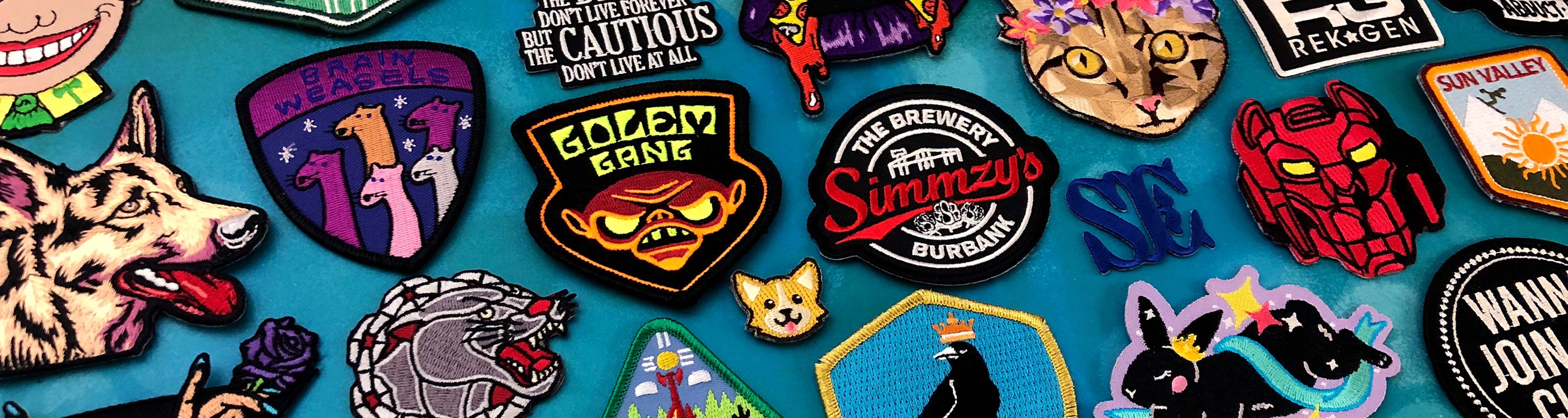 Custom Patches Woven Patches Sew on Patches Iron on Patches Hook and Loop Patches  Velcro Brand Backed Patches A USA Company 